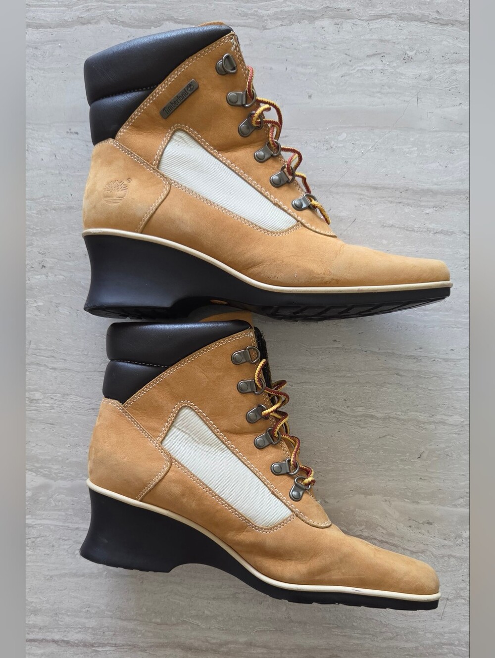 Vintage Timberland Square Toe Wedge Chukka Boots - Picture 8 of 13